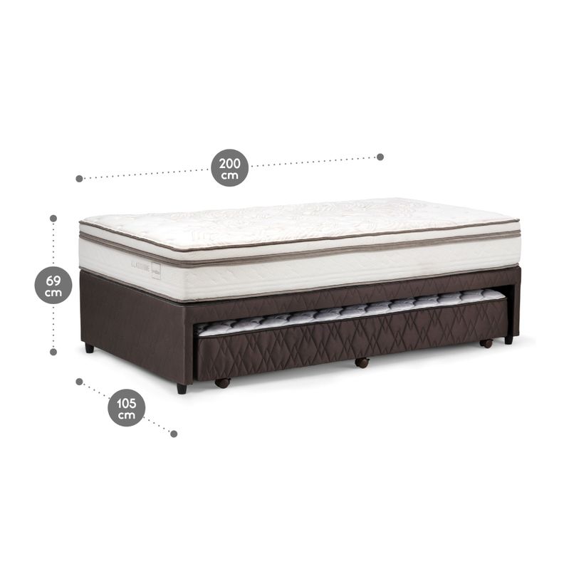 Diván Cama Rosen Classique+ 1,5 Plazas 105 x 200 cm-2