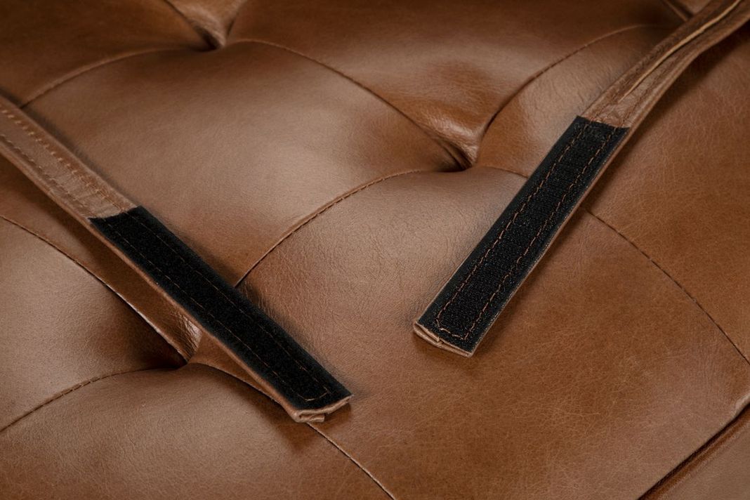 Banqueta Rosen Stepney Cuero Camel-7