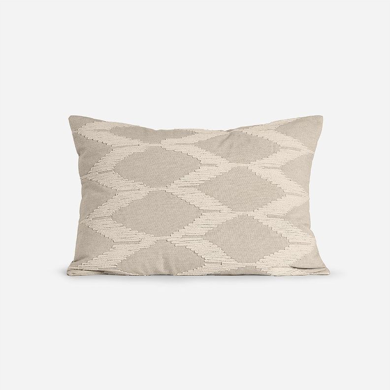 Funda de Cojín Bordado Odra 35 x 50 cm Beige-0