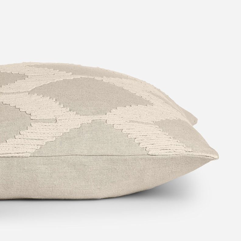 Funda de Cojín Bordado Odra 35 x 50 cm Beige-1