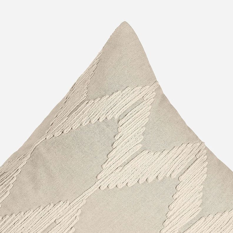 Funda de Cojín Bordado Odra 35 x 50 cm Beige-2