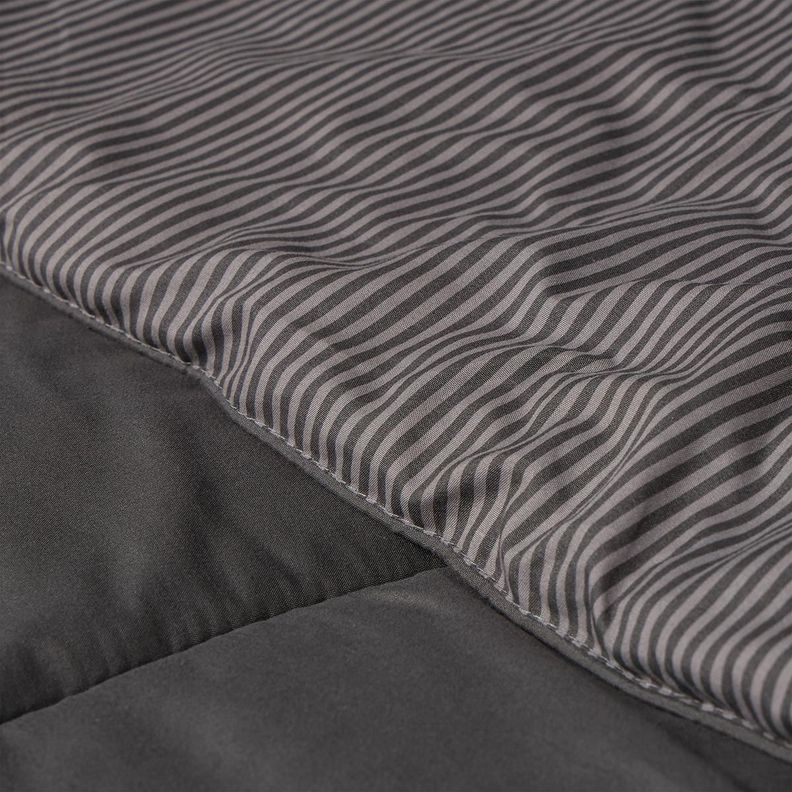 Plumón Bicolor Lines Reversible Charcoal 2 Plazas-5