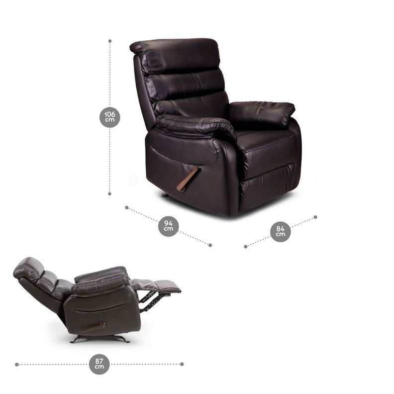 Bergere Rosen Magrit Leather Match Manual Negro-2
