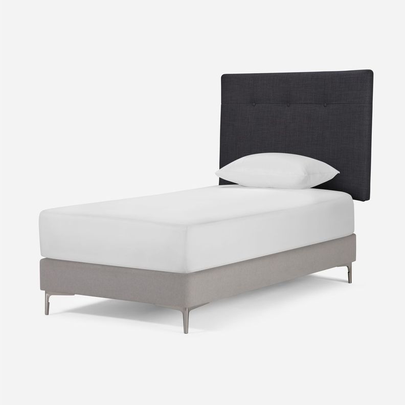 Respaldo Rosen New Bennet 1,5 Plazas Tela Grafito-3