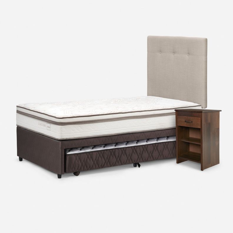 Diván Classique+ 1,5 Pl +Respaldo New Bennet Natural+Velador-2