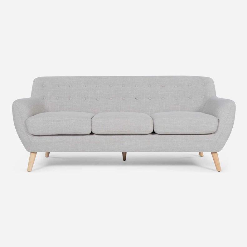 Sofá Rosen Rafaella Tela Beige Claro 3 Cuerpos-0