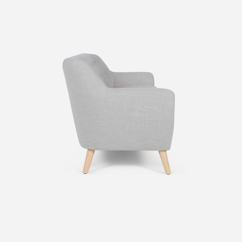 Sofá Rosen Rafaella Tela Beige Claro 3 Cuerpos-2