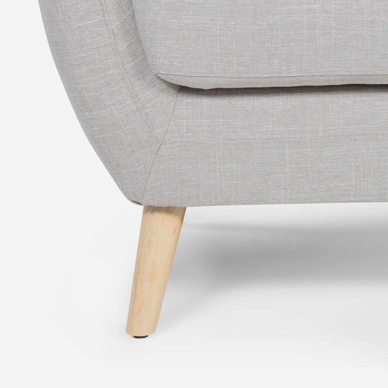 Sofá Rosen Rafaella Tela Beige Claro 3 Cuerpos-5