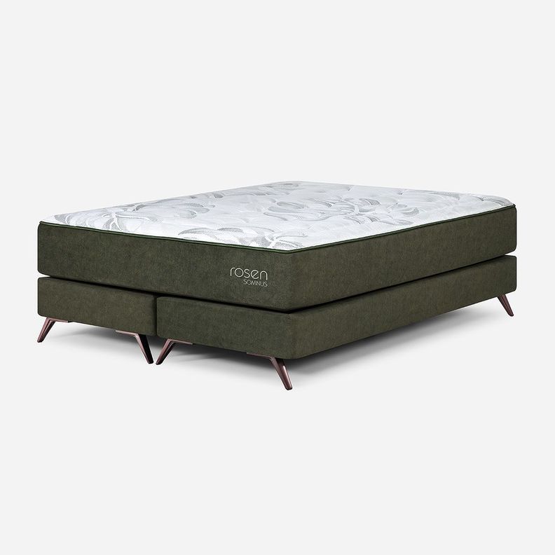 Box Spring Rosen Somnus 2 Plazas 150 x 200 cm Olive II-0