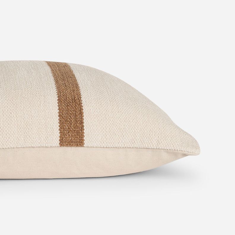 Funda de Cojín Ambiente Algodón Opal 60 x 40 cm Crudo-Camel-1