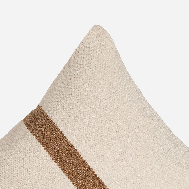 Funda de Cojín Ambiente Algodón Opal 60 x 40 cm Crudo-Camel-2