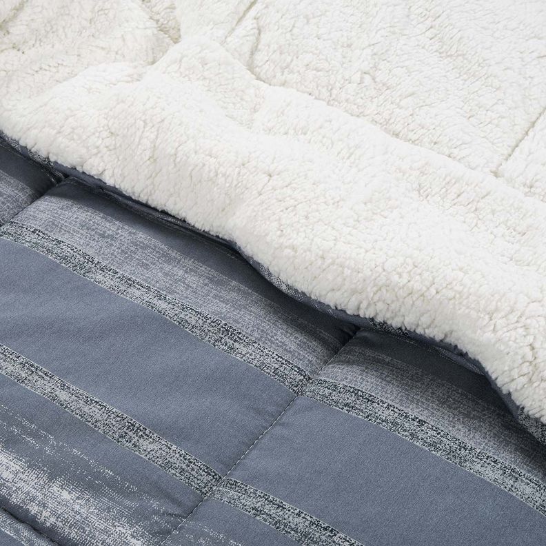 Plumón Alaska Sherpa Brogan Azul 1,5 Plazas-2