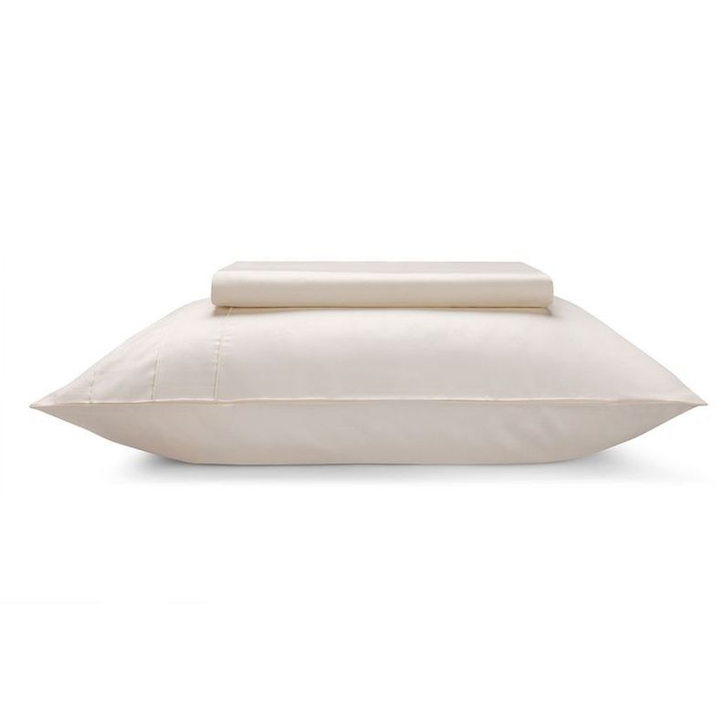 Sábana Rosen 300 Hilos Algodón Lisa Ivory 1,5 Plazas-1
