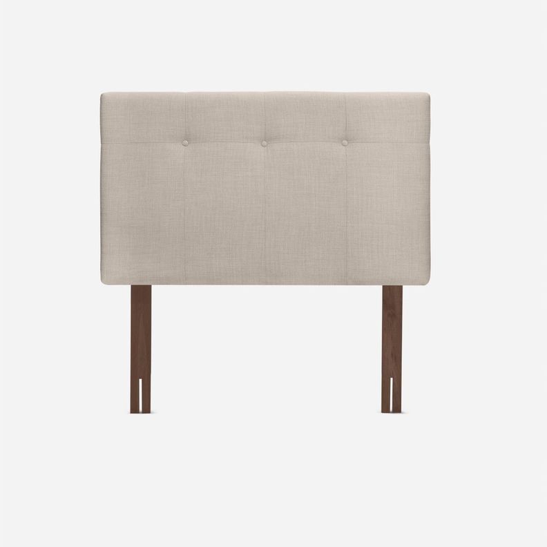 Cama Europea Classique+ 1,5 Plazas + Respaldo New Bennet Nat-1