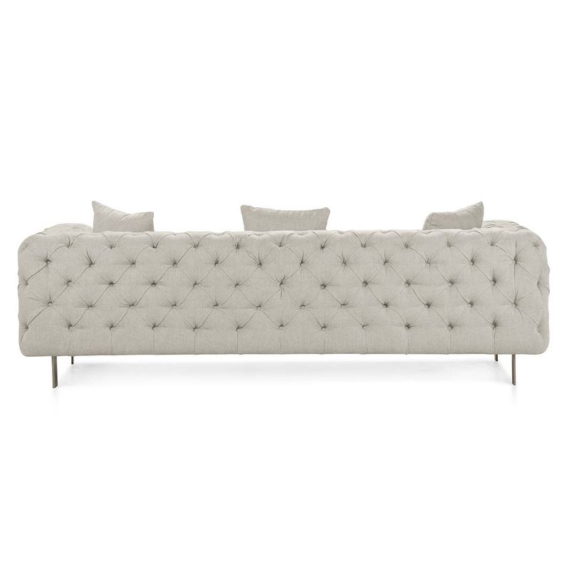 Sofá Rosen Allerton 3,5 Cuerpos Tela Blanco-3