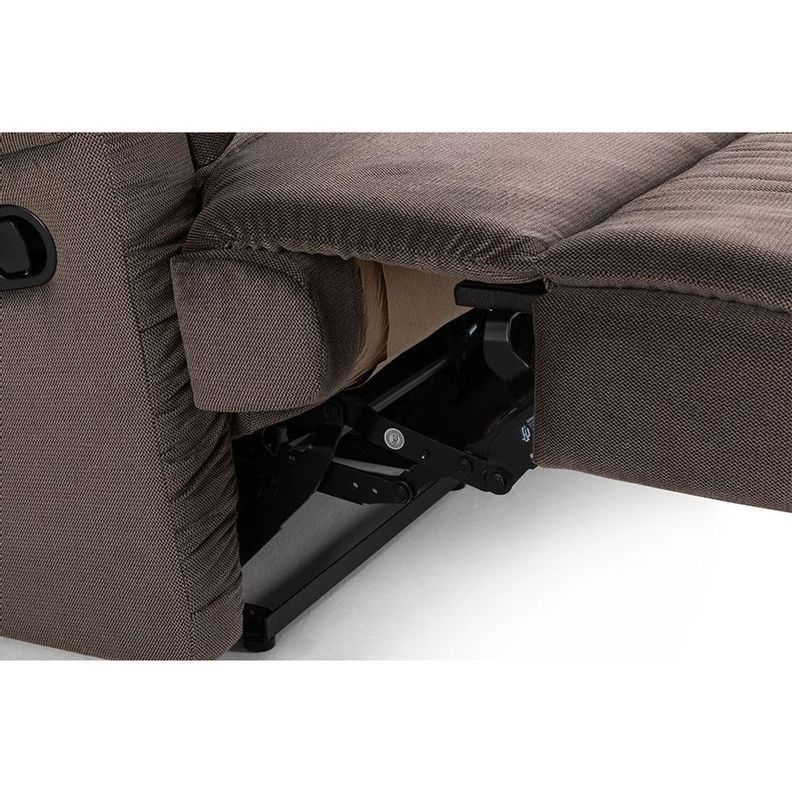 Sofá Reclinable Rosen Jarrie 2 Cuerpos Chex Manual Tela Gris-3
