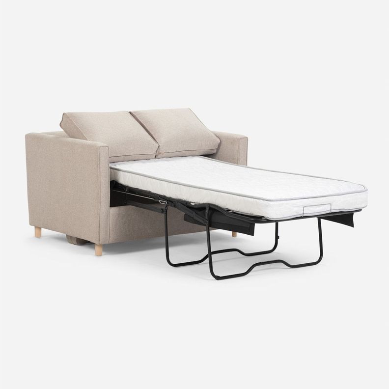Sofa Cama Rosen Lido 1,5 Cuerpos Tela Latte-0