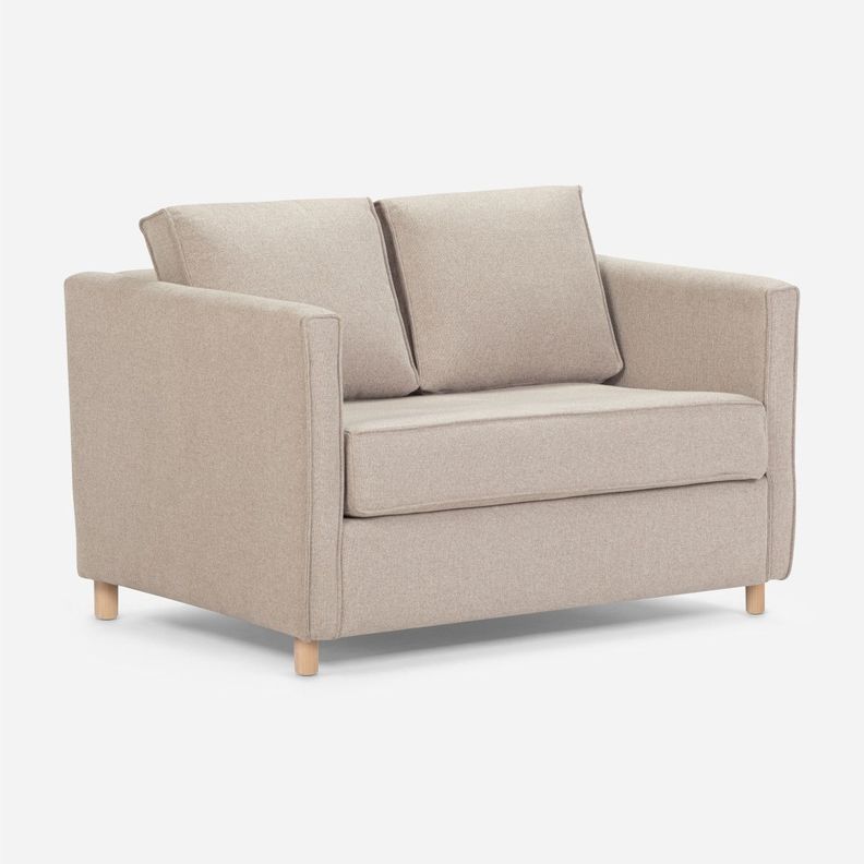 Sofa Cama Rosen Lido 1,5 Cuerpos Tela Latte-1