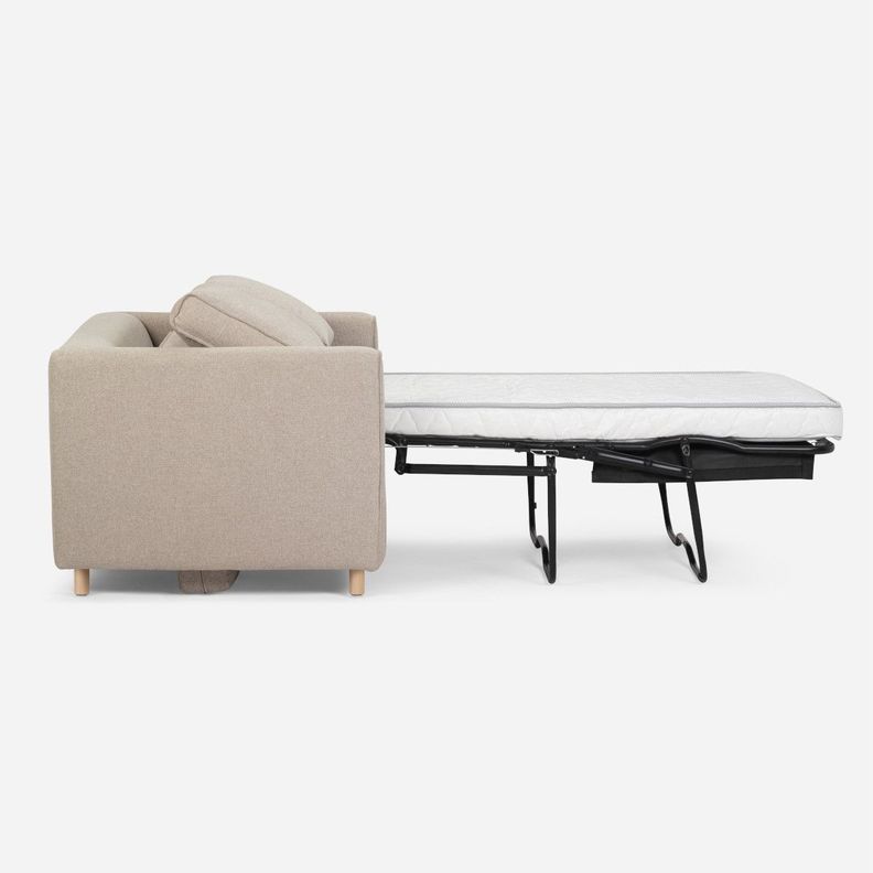 Sofa Cama Rosen Lido 1,5 Cuerpos Tela Latte-2