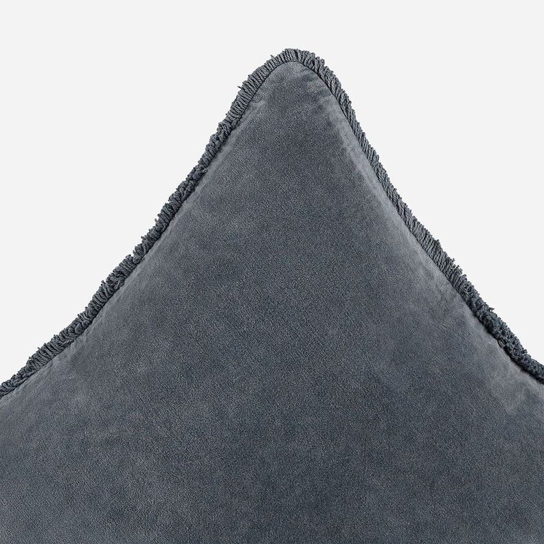 Funda de Cojín Velvet Flecos 50 x 50 cm Gris-2