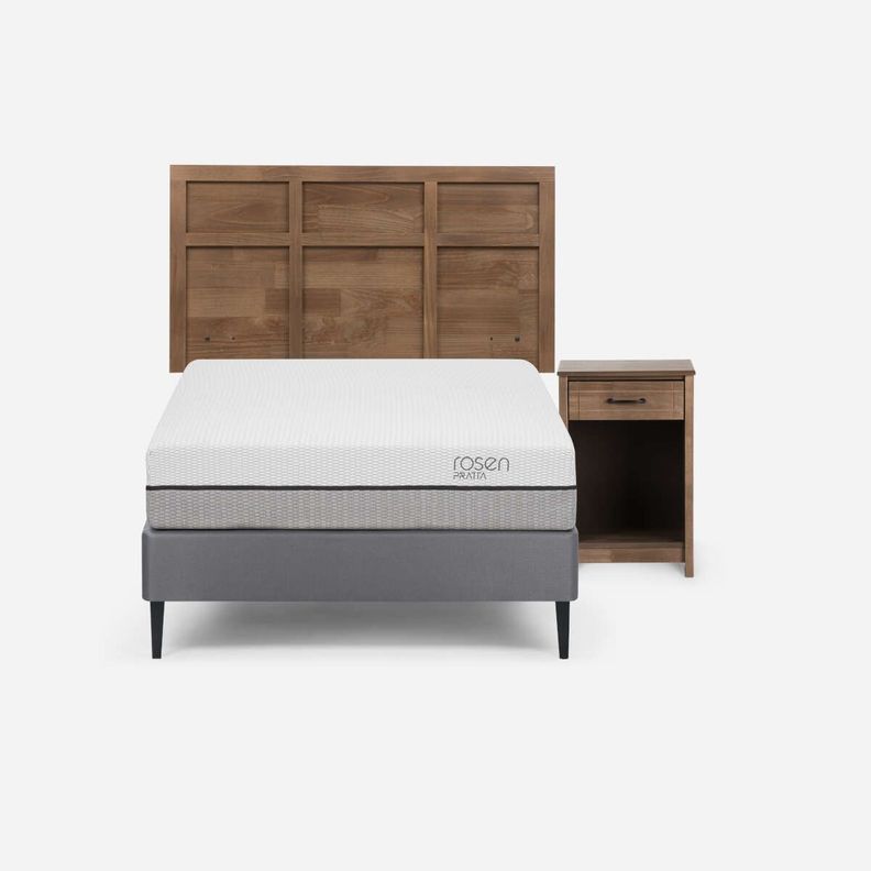 Cama Pratta 1,5 Plazas + Muebles Robin Tostado-0