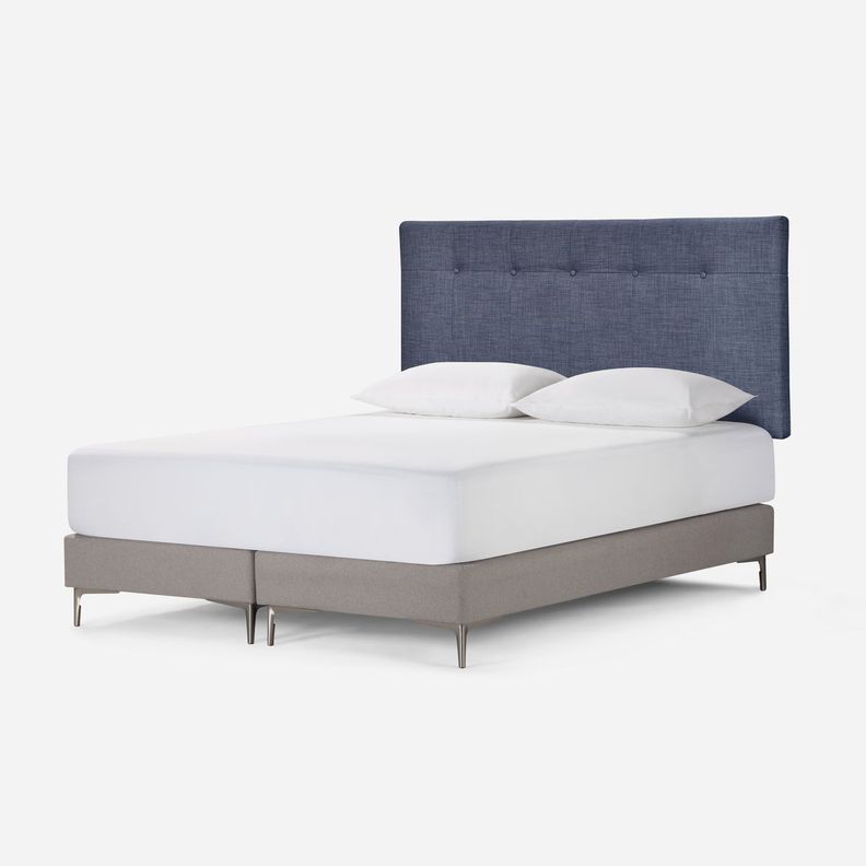 Respaldo Rosen New Bennet King Tela Azul Denim-3