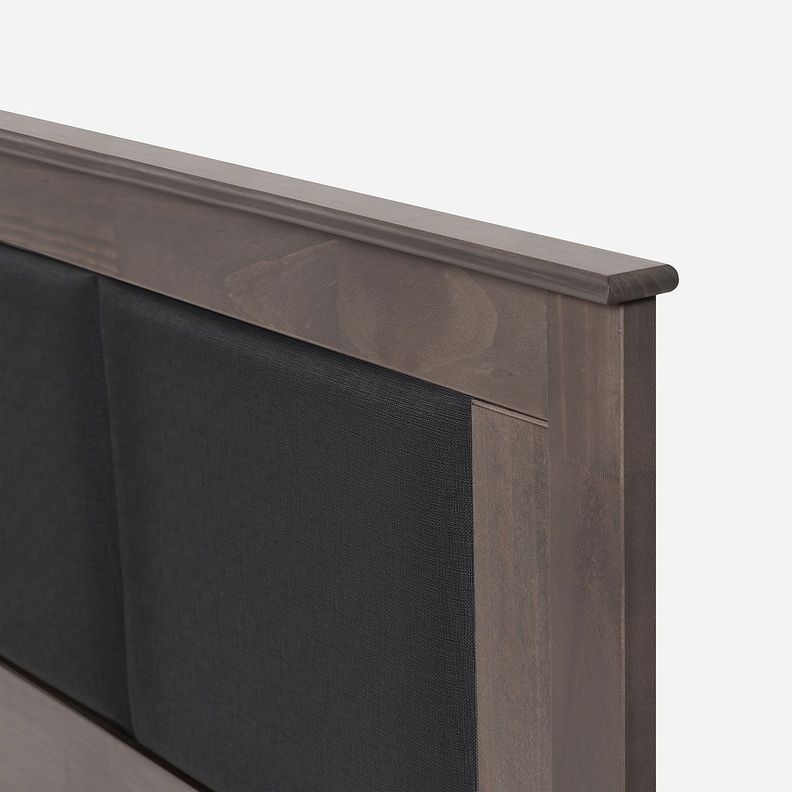 Cama Europea Pratta 2 Plazas BN P. Madera+Respaldo+Veladores-3