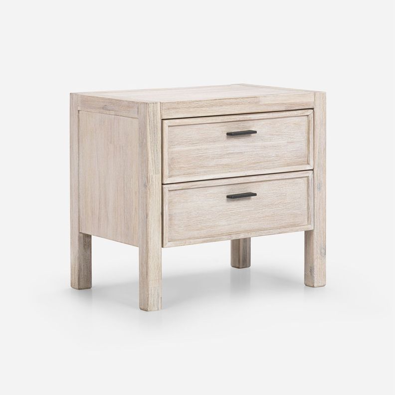 Set Respaldo 1,5 Plazas + Velador Karsten Rosen Madera-3