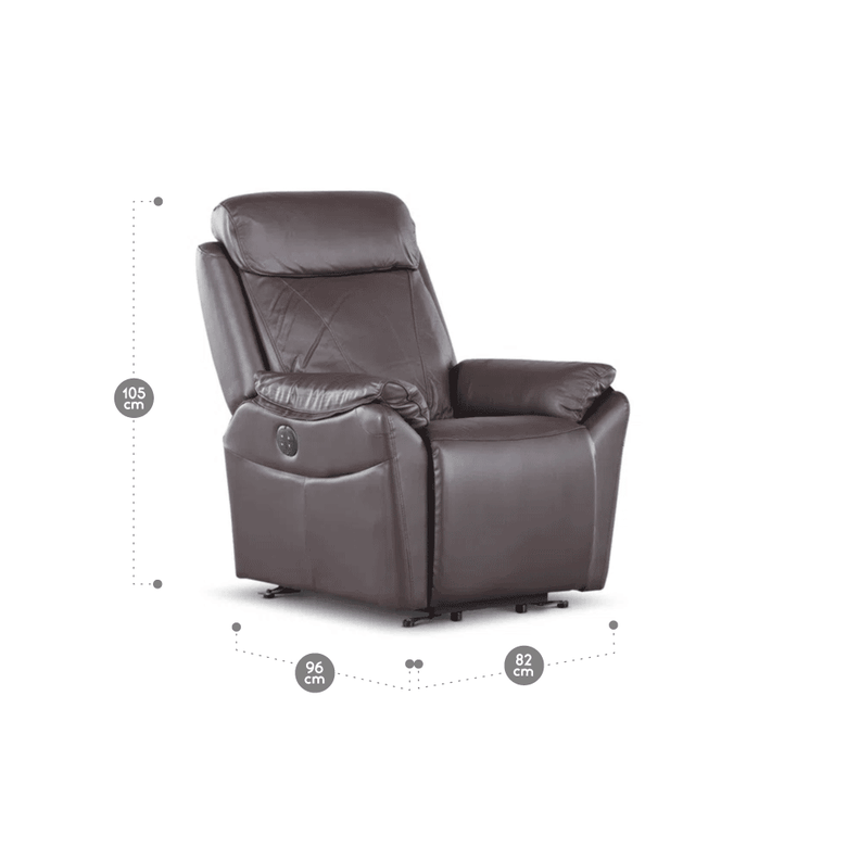 Bergere Rosen Klimt Eléctrico con Alzador Cuero Café-1