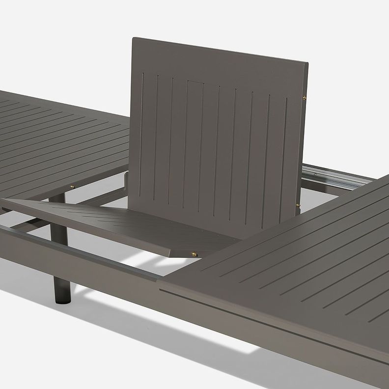 Mesa de Comedor de Terraza Tallows 8 Personas Gris-4