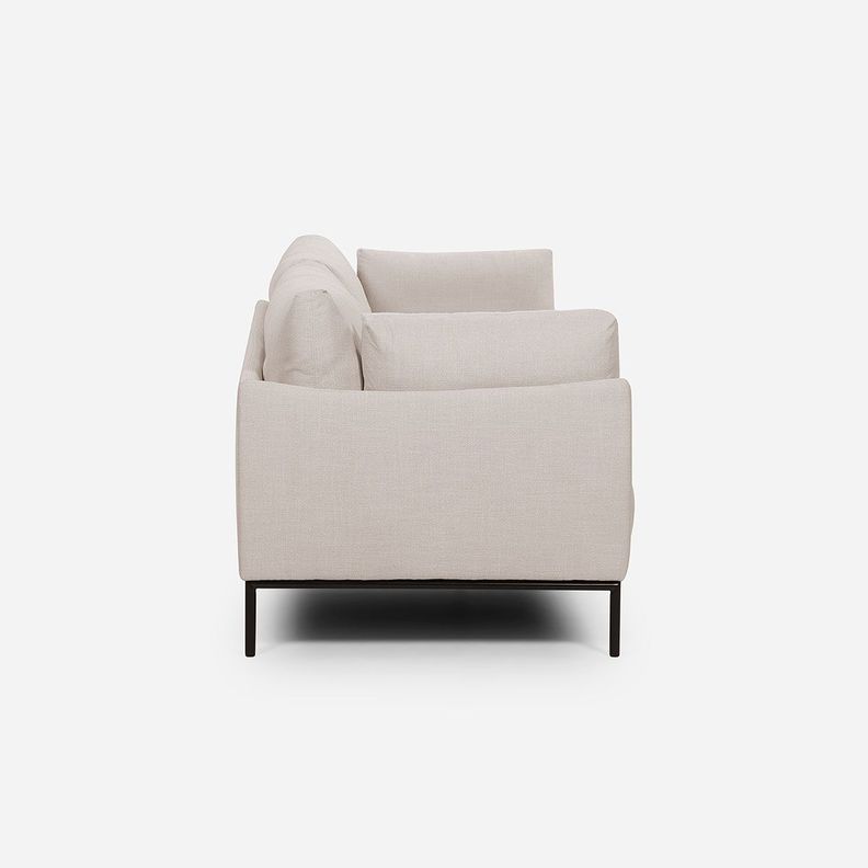 Sofá Rosen Thamova 3 Cuerpos Tela Beige-2