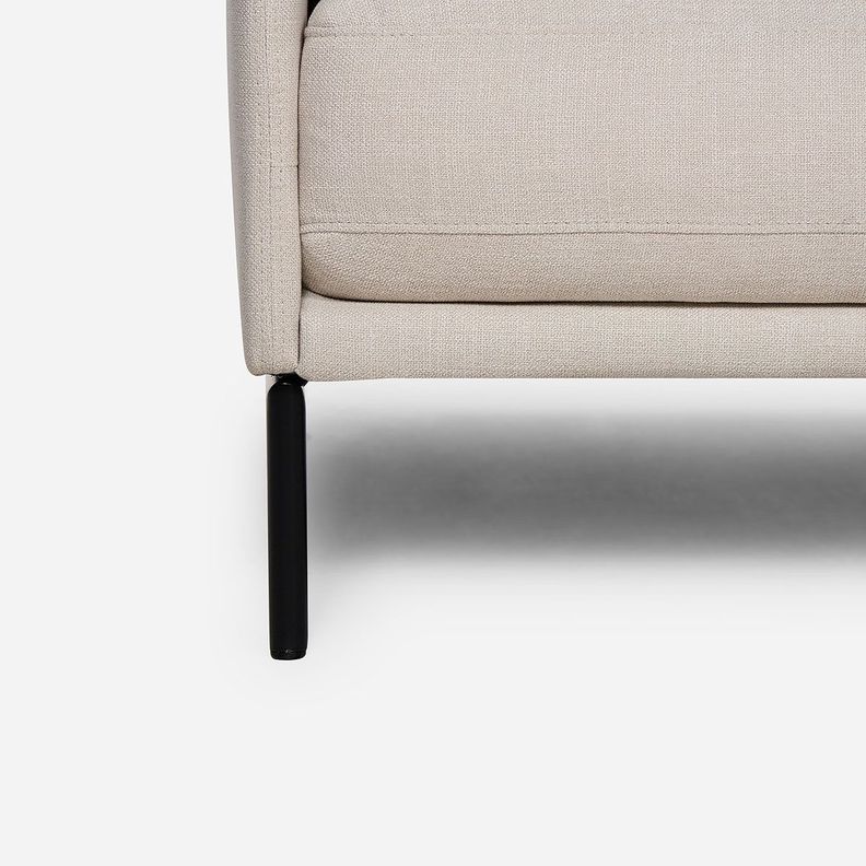 Sofá Rosen Thamova 3 Cuerpos Tela Beige-6