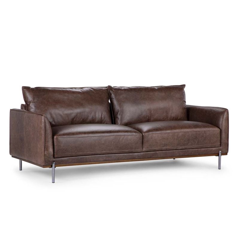 Sofá Rosen Westwood 3 Cuerpos Cuero Moro-2