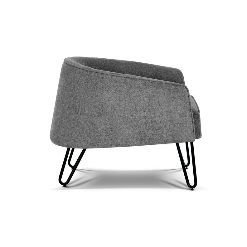 Poltrona Rosen Lerso Tela Gris-3