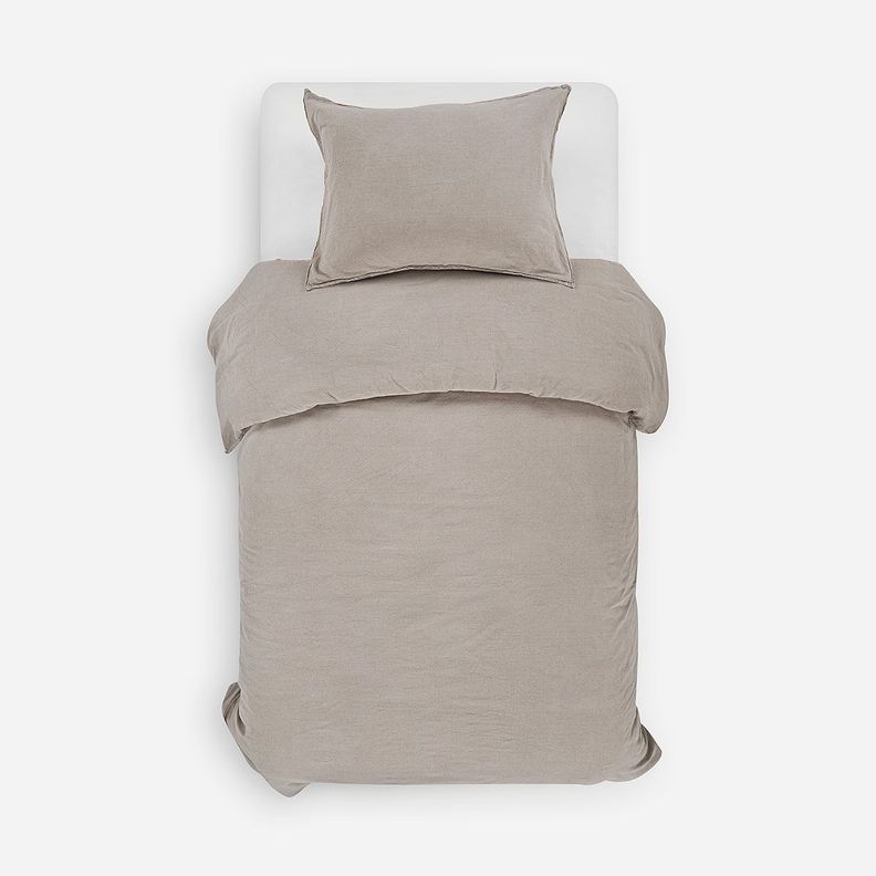 Funda Plumón Froens Algodón Orgánico Beige 1,5 Plazas-0