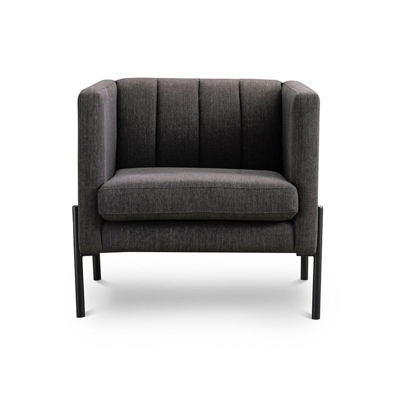 Poltrona Rosen Drolet Tela Grafito-1