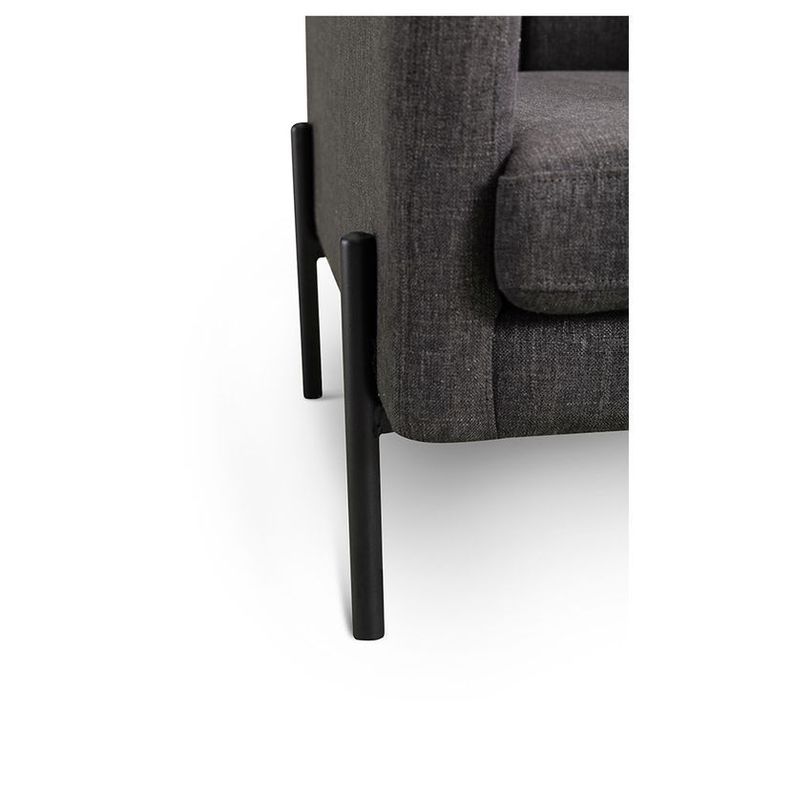Poltrona Rosen Drolet Tela Grafito-6