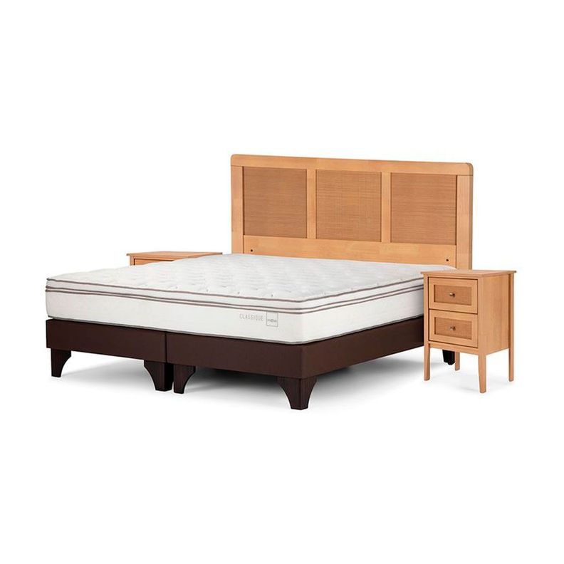 Cama Europea Rosen Classique+ 2 Plazas Con Muebles Charles-0