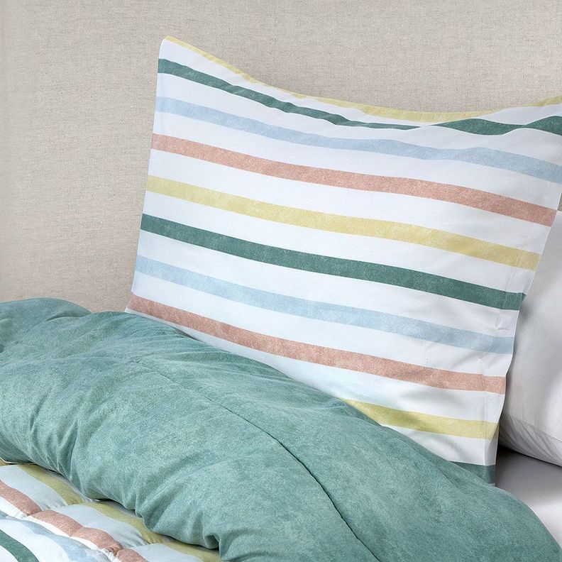 Plumón Reversible Soft Touch Anselmo Verde 1,5 Plazas-3