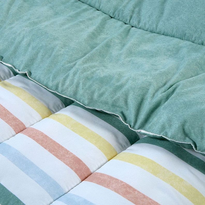 Plumón Reversible Soft Touch Anselmo Verde 1,5 Plazas-4
