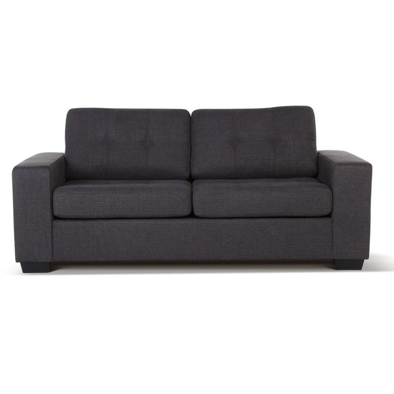 Sofá Cama Dream 3 Cuerpos Tela Charcoal-0