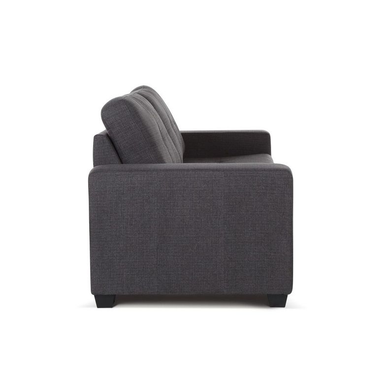 Sofá Cama Dream 3 Cuerpos Tela Charcoal-2