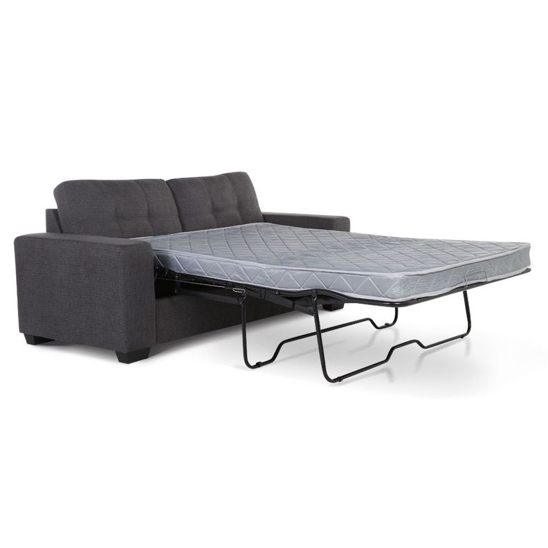 Sofá Cama Dream 3 Cuerpos Tela Charcoal-3