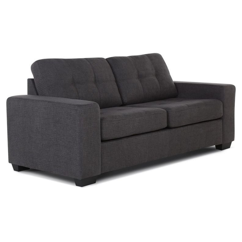 Sofá Cama Dream 3 Cuerpos Tela Charcoal-4
