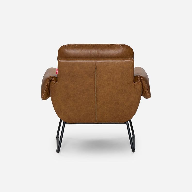 Poltrona Rosen Ross Cuero Camel-5