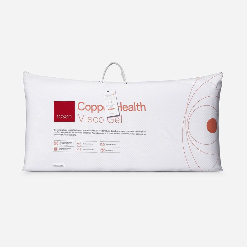 Almohada Rosen Copper Health Viscoélastica King 40x90 cm-0