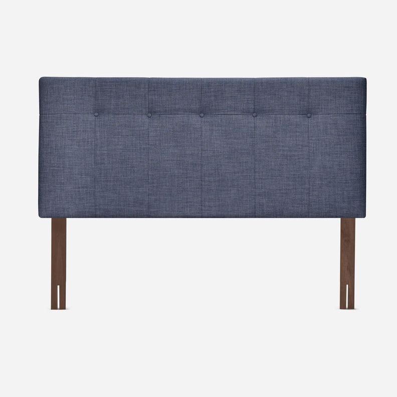 Respaldo Rosen New Bennet 2 Plazas Tela Azul Denim-0