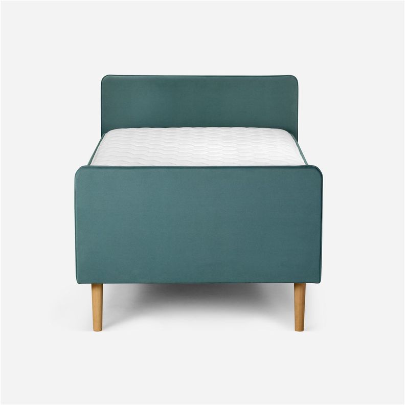Cama Europea Play 1,5 Plazas 110 x 208 cm Agua Marino-3