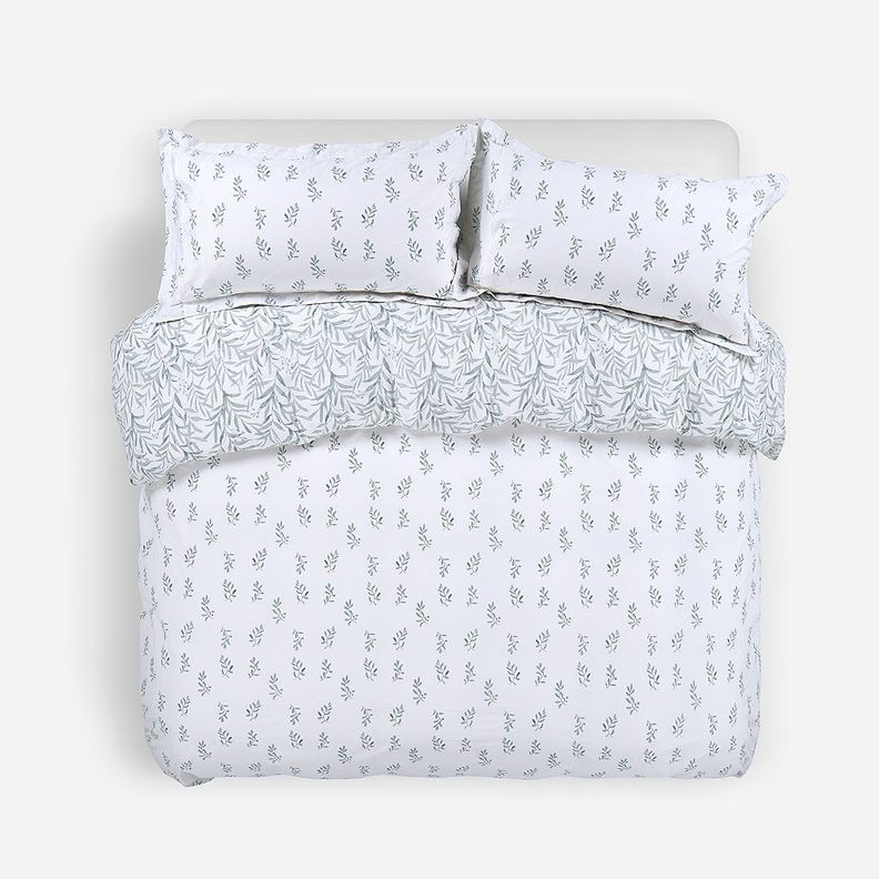 Funda Plumón Algodón Reversible Estampada Capri 2 Plazas-1
