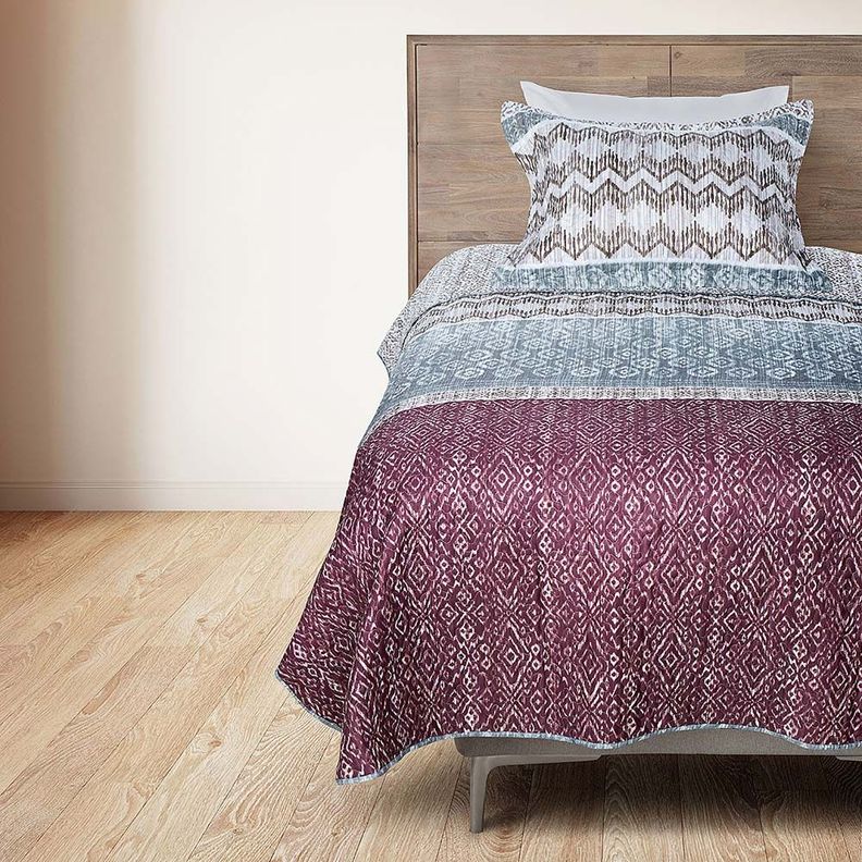 Quilt Estampado Reversible Orbis Multicolor 1,5 Plazas-2